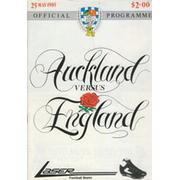 AUCKLAND V ENGLAND 1985 RUGBY PROGRAMME