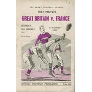 GREAT BRITAIN V FRANCE 1957 AT HEADINGLEY