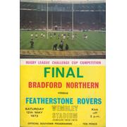 BRADFORD NORTHERN V FEATHERSTONE ROVERS 1973  (CHALLENGE CUP FINAL) RUGBY LEAGUE PROGRAMME
