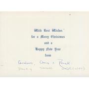 ENGLAND TOUR OF SRI LANKA 1981-82 CHRISTMAS CARD