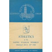 LONDON OLYMPICS 1948 - 30TH JULY ATHLETICS