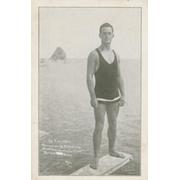 ED HARRISON (CHAMPION DEEP SEA DIVER) POSTCARD