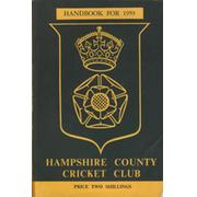 HAMPSHIRE COUNTY CRICKET CLUB ILLUSTRATED HANDBOOK 1959