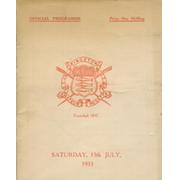 KINGSTON REGATTA 1933 OFFICIAL PROGRAMME