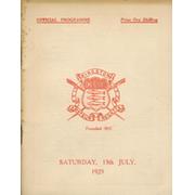 KINGSTON REGATTA 1929 OFFICIAL PROGRAMME