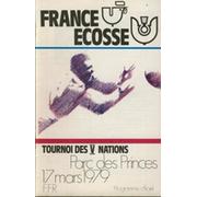 FRANCE V SCOTLAND 1979 RUGBY PROGRAMME