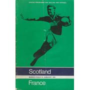 SCOTLAND V FRANCE 1970 RUGBY PROGRAMME