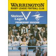 WARRINGTON RUGBY FOOTBALL CLUB PREMIERSHIP SOUVENIR 1986