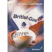 GREAT BRITAIN V AUSTRALIA 1993 (2ND TEST) RUGBY LEAGUE PROGRAMME