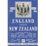 ENGLAND VERSUS NEW ZEALAND 1930-1949: A COMPLETE RECORD OF THE TEST MATCHES