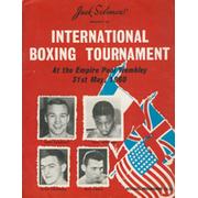 DAVE CHARNLEY V PAUL ARMSTEAD 1960 BOXING PROGRAMME