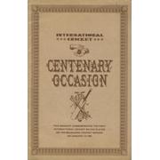 CENTENARY OCCASION - COMMEMORATING THE FIRST INTERNATIONAL MATCH AT THE MCG 1862)