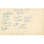 CHELSEA FOOTBALL CLUB 1947-48 AUTOGRAPHS