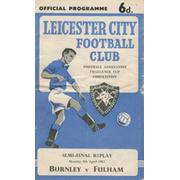 BURNLEY V FULHAM 1962 (F.A. CUP SEMI-FINAL REPLAY) FOOTBALL PROGRAMME