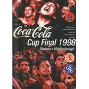 CHELSEA V MIDDLESBROUGH 1998 (COCA-COLA CUP FINAL) FOOTBALL PROGRAMME