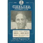 CHELSEA V DERBY COUNTY 1949 FOOTBALL PROGRAMME