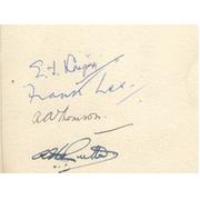 BATH CRICKET CLUB 1960S SIGNED MENU CARD