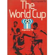 WORLD CUP 1978 OFFICIAL PROGRAMME