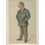 CAPTAIN MATTHEW WEBB ("SWAM THE CHANNEL") 1875 VANITY FAIR PRINT