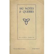 SKI NOTES AND QUERIES 1953 DECEMBER