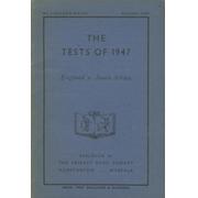 THE TESTS OF 1947 - ENGLAND V SOUTH AFRICA