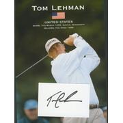TOM LEHMAN (USA) PUBLICITY PHOTO + AUTOGRAPH