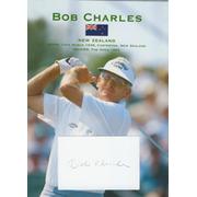 BOB CHARLES (NEW ZEALAND) PUBLICITY PHOTO + AUTOGRAPH