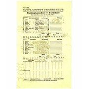 NOTTINGHAMSHIRE V YORKSHIRE 1937