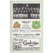 SOUTH AFRICA V AUSTRALIA 1958 (THE WANDERERS) CRICKET PROGRAMME