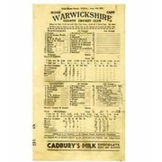 WARWICKSHIRE V DERBYSHIRE 1932