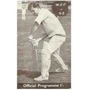 NEW ZEALAND V ENGLAND 1960-61 (BASIN RESERVE) CRICKET PROGRAMME