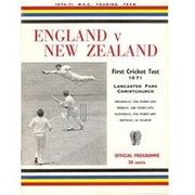 NEW ZEALAND V ENGLAND 1970-71 (LANCASTER PARK) CRICKET PROGRAMME