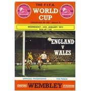 ENGLAND V WALES 1973 FOOTBALL PROGRAMME