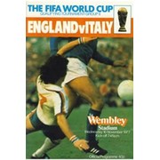 ENGLAND V ITALY 1977 FOOTBALL PROGRAMME