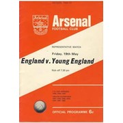 ENGLAND V YOUNG ENGLAND 1967 FOOTBALL PROGRAMME