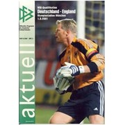 GERMANY V ENGLAND 2001 (5-1, OWEN HAT-TRICK) FOOTBALL PROGRAMME