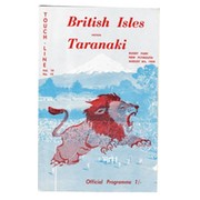 TARANAKI V BRITISH ISLES 1959 RUGBY PROGRAMME