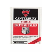 CANTERBURY V BRITISH ISLES 1983 RUGBY PROGRAMME