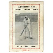 GLOUCESTERSHIRE COUNTY CRICKET CLUB YEAR BOOK 1939