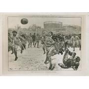 1934 PRESS PHOTO OF ENGLAND V SCOTLAND 1872 ENGRAVING