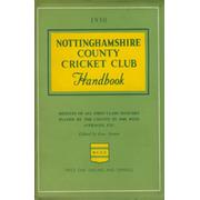 NOTTINGHAMSHIRE COUNTY CRICKET CLUB HANDBOOK 1950