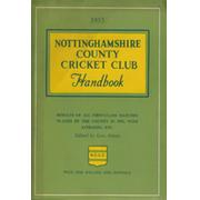 NOTTINGHAMSHIRE COUNTY CRICKET CLUB HANDBOOK 1953