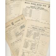 WEST INDIES 1950 CRICKET SCORECARDS - INCLUDING ALL 4 TESTS