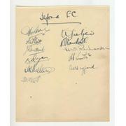 ILFORD FOOTBALL CLUB 1947 SIGNED ALBUM PAGE