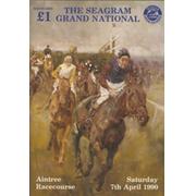 THE GRAND NATIONAL 1990 OFFICIAL RACECARD (MR. FRISK)