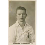 NORMAN RICHARDSON (BOLTON WANDERERS AND NEW BRIGHTON) SIGNED FOOTBALL POSTCARD