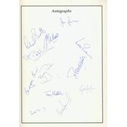 GLOUCESTERSHIRE V HAMPSHIRE 1989 CRICKET PROGRAMME - SIGNED BY BOTH TEAMS