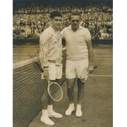 ROSEWALL AND DROBNY WIMBLEDON FINAL 1954 - SIGNED PHOTOGRAPH