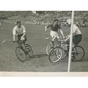 ENGLAND V SCOTLAND CYCLE POLO INTERNATIONAL 1946 PRESS PHOTOGRAPH