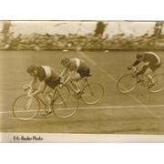 CYCLING AT HERNE HILL 1947 PHOTOGRAPH - INCLUDING REG HARRIS